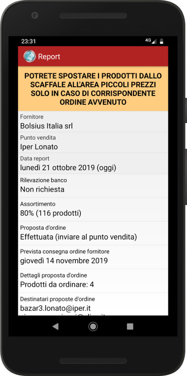 Report su smartphone